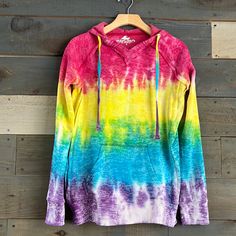 New Without Tags Size: S Color: Tie Dye ( Red, Pink, Green, Blue, Yellow) Comfort, Casual, Tiedye, Boho, Beach, Surf, Summer, Daily, Lounge Wear Multicolor Long Sleeve Hoodie With Drawstring, Rainbow Casual Winter Hoodie, Casual Winter Rainbow Hoodie, Casual Rainbow Tops For Winter, Rainbow Long Sleeve Sweatshirt For Winter, Casual Rainbow Top For Winter, Pink Cotton Hoodie Top, Rainbow Cotton Sweatshirt For Winter, Casual Multicolor Long Sleeve Hoodie