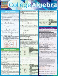 the poster for college algebra is shown in blue and green colors, with text on it