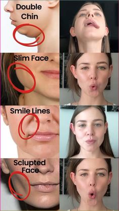 Face Massage Tutorial, Face Massage Techniques, Facial Routine Skincare, Motivasi Diet, Chin Exercises, Facial Massage Routine, Face Yoga Exercises, Face Yoga Facial Exercises, Face Skin Care Routine