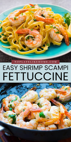 Indulge in Easy Shrimp Scampi Fettuccine for a satisfying dinner! This pasta dinner recipe features a garlic seasoned pasta dish ready in just 20 minutes. It’s the perfect quick weeknight dinner with fettuccine pasta and a splash of white wine. Try it tonight and enjoy! Easy Italian Dinner, Shrimp Scampi Pasta, Easy Shrimp Scampi, Scampi Pasta, Italian Dinner Recipes, Fettuccine Pasta, Italian Pasta Recipes, Easy Recipes For Beginners, Recipes With Few Ingredients