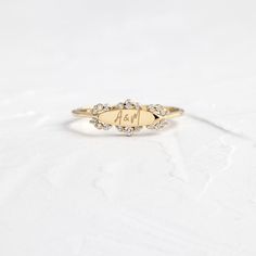 Filigree Signet Ring | Melanie Casey Fine Jewelry