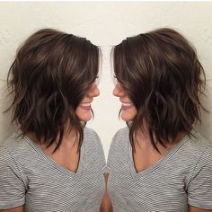 Shoulder Length Bob Haircut Pictures Short Brunette Hair, Medium Bob, Feeling Pretty, Hair 2018, Hair Styles 2017, Penteado Cabelo Curto, Bob Haircuts, Shoulder Length Hair, Medium Length Hair Cuts