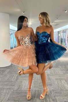 Cute A-Line Sweetheart Homecoming Dresses with Beaded Off Shoulder Par – LUOLANDI DRESS Sparkly Champagne, Sweetheart Homecoming Dress, Tulle Neckline, Sparkly Prom Dresses, Boho Wedding Dress Lace, Custom Dress