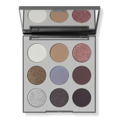 9W Smoke & Shadow Artistry Palette - Morphe | Ulta Beauty Morphe Eyeshadow Palette, Morphe Eyeshadow, Makeup Morphe, Square Mirror, Smokey Eyes, New Rock, Gunmetal Grey, Clean Skincare, Ulta Beauty