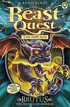 the beast quest book cover with an image of a demon on it's back