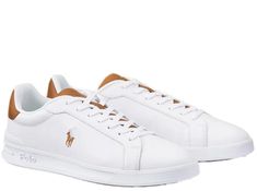 Sneakers Casual Leather Custom Sneakers With Logo Detail, Casual Custom Sneakers With Logo Detail For Sports, Casual Custom Sneakers With Logo For Sports, Polo Ralph Lauren Sneakers, Ralph Lauren Sneakers, Margiela Shoes, Ralph Lauren Logo, Golden Goose Sneakers, Golden Goose Shoes