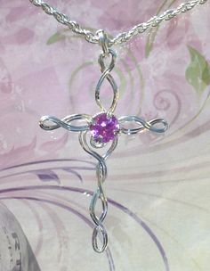 Infnity Knot Celtic Inspired Cross in any by EarthArtsNW on Etsy Infinity Knot, Celtic Style, Cross Pendant Necklace, Celtic Knot, Wire Jewelry, Cross Pendant, Pendant Necklaces, Belly Button Rings, Birthstone