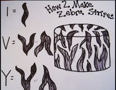 how to make zebra stripes for a cake