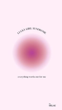 the cover of laccy girl syndrome everything works out for me, by melae