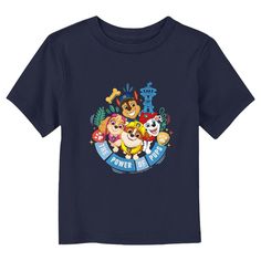 No job is too big, no pup is too small! Join Ryder and his heroic pup friends as they save the day with exciting new officially licensed apparel for the whole family from the popular children's series PAW Patrol! This Toddlers' Paw Patrol The Power of Pups Icons Graphic T-Shirt features Chase, Marshal, Rubble, and Skye surrounded by leaves and paw prints, along with the Mighty Lookout Tower spotted in the background and the phrase: "The Power of Pups" below them. Your little adventurer will love Paw Patrol Shirt, Rubble Paw Patrol, Paw Patrol Characters, Lookout Tower, Paw Patrol Nickelodeon, Half Zip Hoodie, 2024 Christmas, Toddler Hoodie, Graphic Tee Design