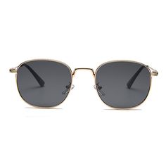 Take a step back in time with this totally retro look. Straight from the '60s, these round metal sunglasses will have you wanting to bring out the record player and turn up the classic tunes. Complete with round lenses, a classic metal frame, and adjustable nose pads for a custom fit.Frame Shape: RoundFrame Color: GoldFrame Material: MetalLens Color: BlackLens Material: PCRim Type: Full RimLens Width: 54 mmBridge Width: 20 mmTemple Length: 147 mmFrame Width: 140 mmLens Height: 47 mmWeight: 26 gPolarized: NoSpring Hinge: NoAdjustable Nose Pads: Yes Retro Black Metal Sunglasses, Adjustable Retro Metal Sunglasses, Retro Adjustable Metal Sunglasses, Adjustable Metal Retro Sunglasses, Retro Aviator Sunglasses With Metal Frame, Retro Aviator Sunglasses With Gradient Lenses, Retro Round Metal Frame Sunglasses, Retro Round Frame Metal Sunglasses, Retro Metal Frame Sunglasses