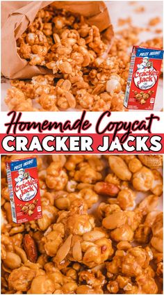 homemade caramel popcorn cracker jacks recipe