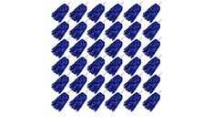 an image of many blue shapes in the shape of numbers on a white background,