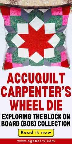 The Accuquilt Block On Board: Carpenter’s Wheel Die is a game-changer for quilters who want to save time without sacrificing precision. This die cuts perfect Carpenter’s Wheel blocks every time, so you can focus more on the fun of assembling your quilt. It’s an essential addition to any quilter’s collection, offering speed and accuracy in one tool. Carpenter’s Wheel Die, Accuquilt Block On Board, quilting, die cutting.