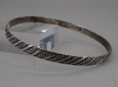 "Danecraft sterling silver bangle  width 8\" inside good vintage condition; surface wear ; out of round   marked as shown follow me on Instagram for special deals ;) @mindilynjewelry" Sterling Silver Collectible Bangle, Vintage Etched Sterling Silver Bangle, Vintage Sterling Silver Round Bangle, The Bangles, Sterling Silver Bangle, Special Deals, Sterling Silver Bangles, Silver Bangle, Silver Bangles