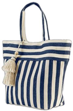 Large Canvas, Large Tote, Canvas Tote, Stripes, Canvas