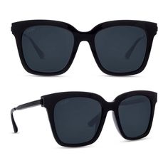 PRICES MAY VARY. OVERSIZED SQUARE SUNGLASSES These chic sunglasses feature a large square frame that flatters any face shape and adds a touch of glamour to your look with a frame width of 141mm or 5.5 inches and height of 47mm or 1.85 inches. UV400 PROTECTION See the world in a new light with scratch-resistant and UV 400 protected lenses. These fashionable square sunglasses offer both style and protection. Well made designer shades to protect your eyes and skin from harmful uv rays. STYLISH AND Bella Square, Glasses Inspiration, Oversized Square Sunglasses, Chic Sunglasses, Designer Shades, Diff Eyewear, Sunglasses For Women, Oversized Sunglasses, Polarized Lenses