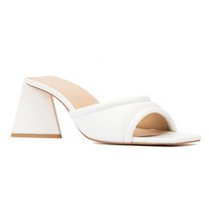 Step into a stylish look with these Fashion to Figure Cammi women's block heel sandals. Step into a stylish look with these Fashion to Figure Cammi women's block heel sandals. FEATURES Wide width Block heelDETAILS Upper & lining: faux leather Outsole: rubber Open square toe Slip-on 3-in. heel Spot clean Imported Size: 9 Wide. Color: White. Gender: female. Age Group: adult. Fashion To Figure, Block Heel Sandals, Shoes Heels Pumps, Block Heels Sandal, Heel Sandals, Gender Female, Block Heels, Sandals Heels, Age Group