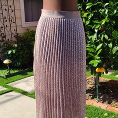 This Beautifully Detailed Pleated Midi Skirt Is Perfect For All Occasions. With The Elastic Waistband, It Is Easy And Comfortable To Wear But The Pleats Give You An Elevated Look. Pair With Booties And Tights In The Winter And Sandals In The Spring. Skirt Is Not Lined. Measurements Lying Flat: Xsmall: Waist: 13", Length: 32" Small: Waist: 14", Length: 32" Medium: Waist: 15", Length: 32" Large: Waist: 16", Length: 32" Xlarge: Waist: 18", Length: 32" Xxlarge: Waist: 19", Length: 32" Pleated Stretch Skirt For Party, Pleated Stretch Party Skirt, Stretch Pleated Midi Skirt For Party, Stretch Midi Pleated Skirt For Party, Pleated Pencil Skirt For Party, Pink Fitted Pleated Skirt For Party, Fitted Pink Pleated Skirt For Party, Purple Pleated Skirt For Party, Purple Pleated Maxi Skirt For Party