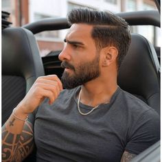 Short Hair Fade, Modern Beard Styles, Men Short Hair Fade, New Beard Style, Faded Beard Styles, Hairstyles With Beard, Stylish Beards, Men Fade Haircut Short, Professional Beard