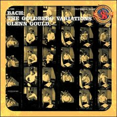 an album cover for bach, the goldberg variations by glenn goudel and his orchestra