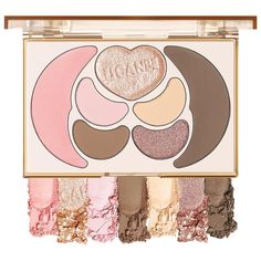 PRICES MAY VARY. UCANBE Multi Usage Makeup Palette - Featuring 3 matte and 1 shimmer shades eyshadow + 1 pink blush + 1 heart shape illuminator highlighter + 1 matte bronzer contour to create unique and beautiful face makeup looks from natural looking makeup to smokey eyes looks in one swipe. Create versatile looks with ease, perfect for both makeup beginners and professionals. High Pigmented Vibrant Colors - Variety of highly pigmented colors you can get iconic effects and healthy natural look Cream Makeup Palette, All In One Makeup, Matte Bronzer, Makeup Beginners, Cream Makeup, Smokey Eyes, Matte Eyeshadow, Highlighter Makeup, Pink Blush