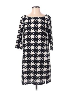 K. By Kersh Casual Dress Size: Small Black Dresses - new. 95% POLYESTER, 5% SPANDEX, Boatneck, Houndstooth, Short, 3/4 Sleeve | K. By Kersh Casual Dress: Black Houndstooth Dresses - New - Size Small Casual Dress Black, Small Black Dress, Houndstooth Dress, Designer Maternity, Black Houndstooth, Black Casual Dress, Black Dresses Casual, Black Dresses, Black Casual