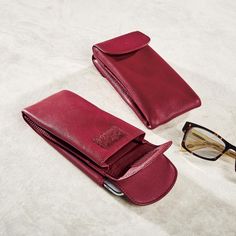 This compact, 2-compartment case in soft full-grain Levenger leather holds your glasses—reading, distance or sunglasses—in two padded sections, taking a minimum of space in your bag. Flap closures keep dust and debris out. Add a monogram for a personal touch (and also to differentiate one side from the other). Modern Cases With Rfid Blocking For Daily Use, Modern Rfid Blocking Cases For Daily Use, Personalized Stocking Stuffers, Lens Cleaner, Leather Glasses Case, Personalized Stockings, Stocking Stuffer Gifts, Eyeglass Case, Smartphone Case