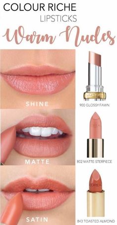 Manicure Natural, Makeup Nails Designs, Bare Lip, Makeup Tricks, Nude Lip