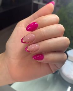 Magenta Nails, Nails Yellow, Wow Nails, Short Acrylic Nails, Best Acrylic Nails, Long Acrylic Nails