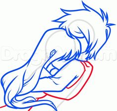 Related image Girl And Boy Couple, Hug Drawing, Hello Kitty Colouring, People Anime, Wolf Sketch, Anime Hug, Hello Kitty Colouring Pages, Manga Poses, Sketch Human