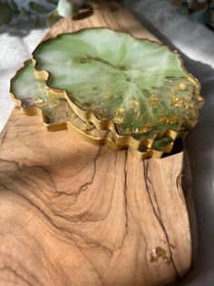 a piece of wood sitting on top of a table