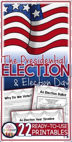 Presidential Election 2016 • The Presidential Election for Kids, the Electoral Process, and Election Day in kid-friendly (and teacher-friendly!) language • UPDATED w/ 10 ADD'L PAGES!  • Reading Passages, Map Skills, Graphic Organizers, Comprehension Checks, and more! Third Grade Social Studies, 3rd Grade Social Studies, 4th Grade Social Studies, Map Skills, Social Studies Elementary, Social Studies Activities