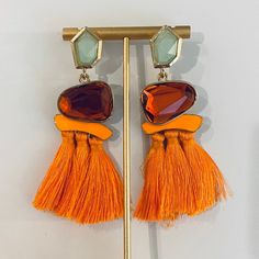 Jewels Tassel Drop Earrings Mint, Red, Orange Gems With Orange Tassels We Can Bundle Any Items! Please Check Out All Of My Items To Make Sure You See Everything. Message M To Bundle. I Will Apply A Discount For You! I Will Also Combine Shipping Charges. Let Me Know If I Can Help You! I May Have More Than 1 Of Each Item Listed. Just Ask! Silver, Cheetah, Snakeskin, Rose Gold, Stainless Steel, Unique, Sapphire, Diamond, Bridal, Vintage, Retro, Boho, Bracelet, Teardrop, Natural, Stamped, Shiny, Cz, Orange Tassel Dangle Earrings, Adjustable Orange Tassel Earrings, Orange Tassel Earrings Gift, Orange Beaded Tassel Earrings As Gift, Trendy Red Tassel Earrings, Orange Tassel Earrings, Red Tassel Earrings For Beach, Orange Tassel Jewelry For Summer, Summer Party Earrings With Latkans