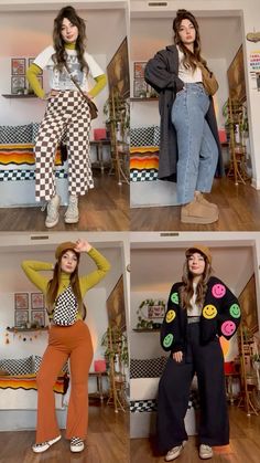 Funky Midsize Fashion, Layered Outfits For Fall, Funky Artist Style, Cordoury Pants Outfits Fall, Colorful Outfit Inspiration, Fun Quirky Outfits, New Aesthetic Style, Midsize Layering Outfits, Sun Style Root Outfits