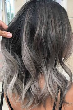 Grey Ombre Hair, Grey Ombre, Short Hair Balayage