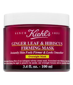 What it is: A facial mask that helps firm and smooth skin overnight.Who it's for: All skin typesWhat it does: Kiehl's Ginger Leaf & Hibiscus Firming Mask helps skin instantly feel firmer and look smoother. With a rich&#x2C; velvety texture&#x2C; this creamy formula is infused with sustainably sourced Ginger Leaf and Hibiscus&#x2C; whose flowers are known to close and preserve its nectar overnight. Help firm skin while you sleep and visibly r Overnight Face Mask, Overnight Mask, Anti Aging Facial, Anti Aging Face, Lavandula Angustifolia, Anti Aging Cream, Anti Aging Skin Products, Aging Skin Care, Skin Firming