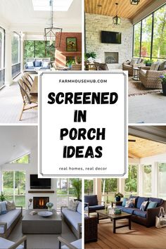 Screened In Porch Cute Screened In Porch Ideas, Screened In Porch Extension, Screened In Porch Design Ideas, Back Patio Ideas Screened In, Enclosed Glass Porch Ideas, Screen In Patio Decorating Ideas, Screen Rooms Ideas Back Porches, Decorating A Screened In Porch, Screened In Side Porch Ideas