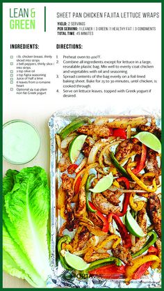 an image of a recipe for chicken fajita salad