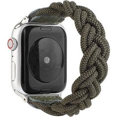 Worryfree Gadgets Braided Multi-color Nylon Braided bands with Metal Adapter compatible with Apple Watch Band. Adjustable design makes your iWatch strap fit your wrist better. Soft comfortable lightweight and breathable nylon material, meticulous tailoring process is no irritation on the skin. This Unisex band compatible with Apple Watch strap is perfect for your family and friends. With an unique design, this watchband has an elegant look that can be worn by both men and women. Apple Watch Size New Apple Watch Bands, Bracelet Apple Watch, New Apple Watch, Sports Bracelet, Iwatch Apple, Loop Bands, Band Fits, Braids With Weave, Apple Watch Faces