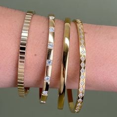 This classic bangle is understated and simple, yet elegant. Perfect for layering. An exquisite adornment ideal for any occasion. 18K Gold Stainless Steel 100% Eco-Friendly; No Nickel, Chromium and Lead 💦 Water-resistant, sweat-proof, hypoallergenic and tarnish-free. You can work out in our durable jewelry, wear it to t Timeless Bracelets For Everyday Elegance, Adjustable Bangle For Everyday, Gold Stackable Cuff Bracelet For Everyday, Classic Everyday Gold Bracelet, Tarnish Resistant, Everyday Gold Timeless Cuff Bracelet, Timeless Gold Cuff Bracelet For Everyday Wear, Trendy Tarnish Resistant Bangle For Everyday, Modern Stackable Jewelry For Everyday Elegance, Timeless Adjustable Gold Bracelet For Everyday