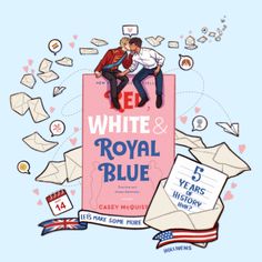 the cover of red, white and royal blue