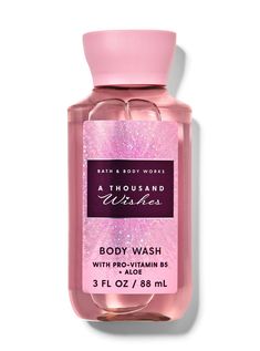 What it does: gently cleanses your skin with a rich, bubbly lather. Bath And Body Works Shower Gel, Birthday Rewards, A Thousand Wishes, Vitamin B5, Gift Exchange, Bath Body Works, Travel Size, Shower Gel, Shower Bath