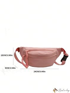 BirdinBag - Ladies Crossbody Waist Bag: Chic and Compact Functional Pink Mobile Phone Bag, Pink Bag With Adjustable Strap For Outdoor Activities, Casual Pink Shoulder Bag For Outdoor, Casual Pink Shoulder Belt Bag, Pink Shoulder Bag With Adjustable Strap For Outdoor Activities, Trendy Outdoor Pouch Shoulder Bag, Trendy Pouch Shoulder Bag For Outdoor Activities, Trendy Outdoor Shoulder Pouch Bag, Trendy Bags With Pockets For Outdoor Activities