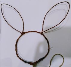 This gorgeous natural dark brown Bunny headband base is perfect for designing and creating your own headband for any occasion. This Bunny headband base was created and designed with all natural vine wrapped wire which is the perfect match for adding natural or artificial flowers. All natural vine will make your floral design stand out and make your arrangement look and feel natural, and is perfect for those wanting to create their designs for Easter, small projects, flower girls, weddings, brida Goat Horn Headband, Rabbit Hairband, Floppy Bunny Ears Headband, Rabbit Ear Headband, Bunny Ear Headband, Diy Floral Crown, Bunny Headband, Rustic Napkin Rings, Woodland Bunny