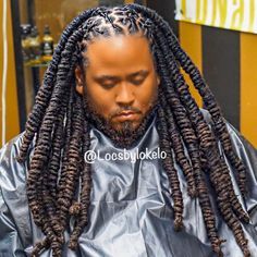 Twist Dreads Men, Barrel Twist Dreads Men, Dreads Men, Healthy Locs, Locs Goddess, Barrel Twist