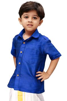 VASTRAMAY Boys Royal Blue Opaque Ethnic Shirt Experience style and comfort with the VASTRAMAY Boys Royal Blue Opaque Ethnic Shirt. Made with premium fabric, this shirt is perfect for any occasion. Key Features: Rich royal blue color Ethnic design Comfortable fit Specifications: Material: High-quality fabric Size: Available in various sizes Style: Ethnic Material & Care: This shirt is made from durable fabric that is easy to maintain. Machine wash in cold water and tumble dry on low heat for best results. Material: Silk Dry Clean Legal Disclaimer: The product is guaranteed to be 100% genuine. Product images are for illustrative purposes only. Images/packaging/ labels may vary from time to time due to changes made by the manufacturer's manufacturing batch and location. The product descriptio Ethnic Design, Boys Wear, Elegant Sets, Royal Blue Color, Silk Shorts, The Father, Blue Silk, Packaging Labels, Matching Shirts