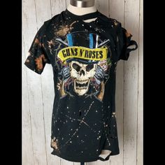 Guns N Roses Bleached/Distressed/Destroyed Tee. Nwt 1st &2nd Pic Same Shirt Sized M 3rd Pic Different Shirt Sized M 4th Pic Size L Distressed Acid Wash Punk Tops, Acid Wash Distressed Punk Tops, Distressed Washed Black Punk Top, Punk Washed Black Distressed Top, Distressed Punk Top In Washed Black, Edgy Distressed Acid Wash Tops, Edgy Acid Wash Distressed Tops, Distressed Punk T-shirt For Summer, Distressed Punk T-shirt In Washed Black