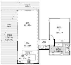 the floor plan for a two bedroom apartment with an attached bathroom and living room area