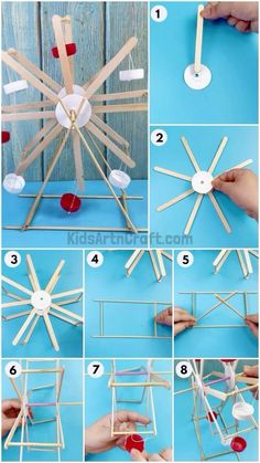 instructions to make a popsicle snowflake